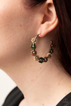 Load image into Gallery viewer, Growth Spurt - Green Hoop Earrings