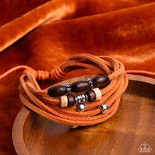 Load image into Gallery viewer, Have a WANDER-ful Day - Orange Sliding Knot Bracelet