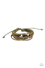 Load image into Gallery viewer, Have a WANDER-ful Day - Green Sliding Knot Bracelet