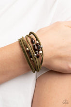 Load image into Gallery viewer, Have a WANDER-ful Day - Green Sliding Knot Bracelet