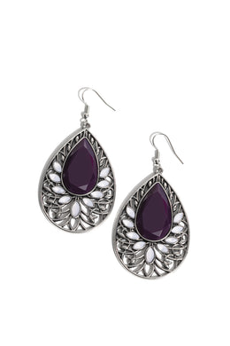 Floral Fairytale - Purple Earrings