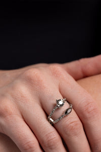 Embraceable Elegance - Silver Dainty Ring