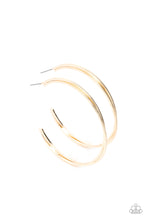 Load image into Gallery viewer, Monochromatic Curves - Gold Hoop Earrings