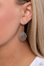 Load image into Gallery viewer, Delectably Daisy - Orange Earrings