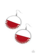 Load image into Gallery viewer, Lavishly Laid Back - Red Earrings