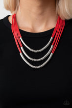 Load image into Gallery viewer, Mechanical Mania - Red Necklace