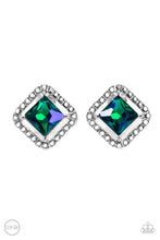 Load image into Gallery viewer, Cosmic Catwalk - Green Clip-On Earrings