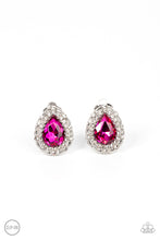 Load image into Gallery viewer, Haute Happy Hour - Pink Clip-On Earrings