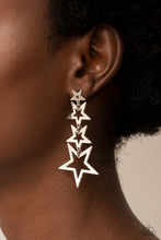 Load image into Gallery viewer, Superstar Crescendo - Silver Post Earrings