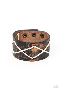 Cottagecore Couture - Brown Snap Bracelet