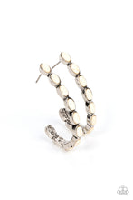 Load image into Gallery viewer, Kick Up a SANDSTORM - White Hoop Earrings