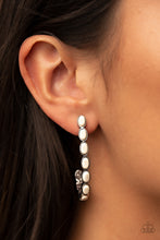 Load image into Gallery viewer, Kick Up a SANDSTORM - White Hoop Earrings