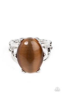 Enchantingly Everglades - Brown Dainty Ring