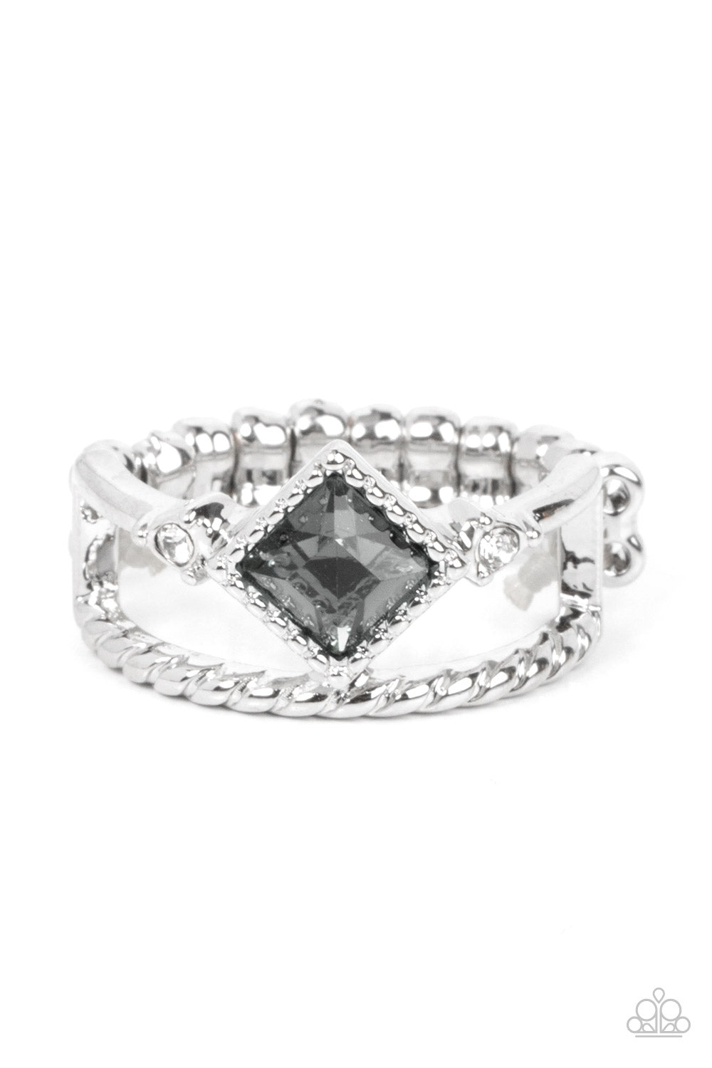Angling for Attention - Silver Dainty Ring