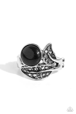 Cats Eye Candy - Black Dainty Ring
