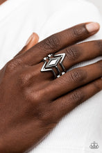 Load image into Gallery viewer, Deceivingly Diamond - Black Gunmetal Ring
