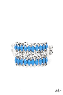 Cinematic Couture - Blue Dainty Ring
