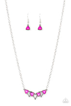 Load image into Gallery viewer, Pyramid Prowl - Pink Necklace