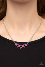 Load image into Gallery viewer, Pyramid Prowl - Pink Necklace