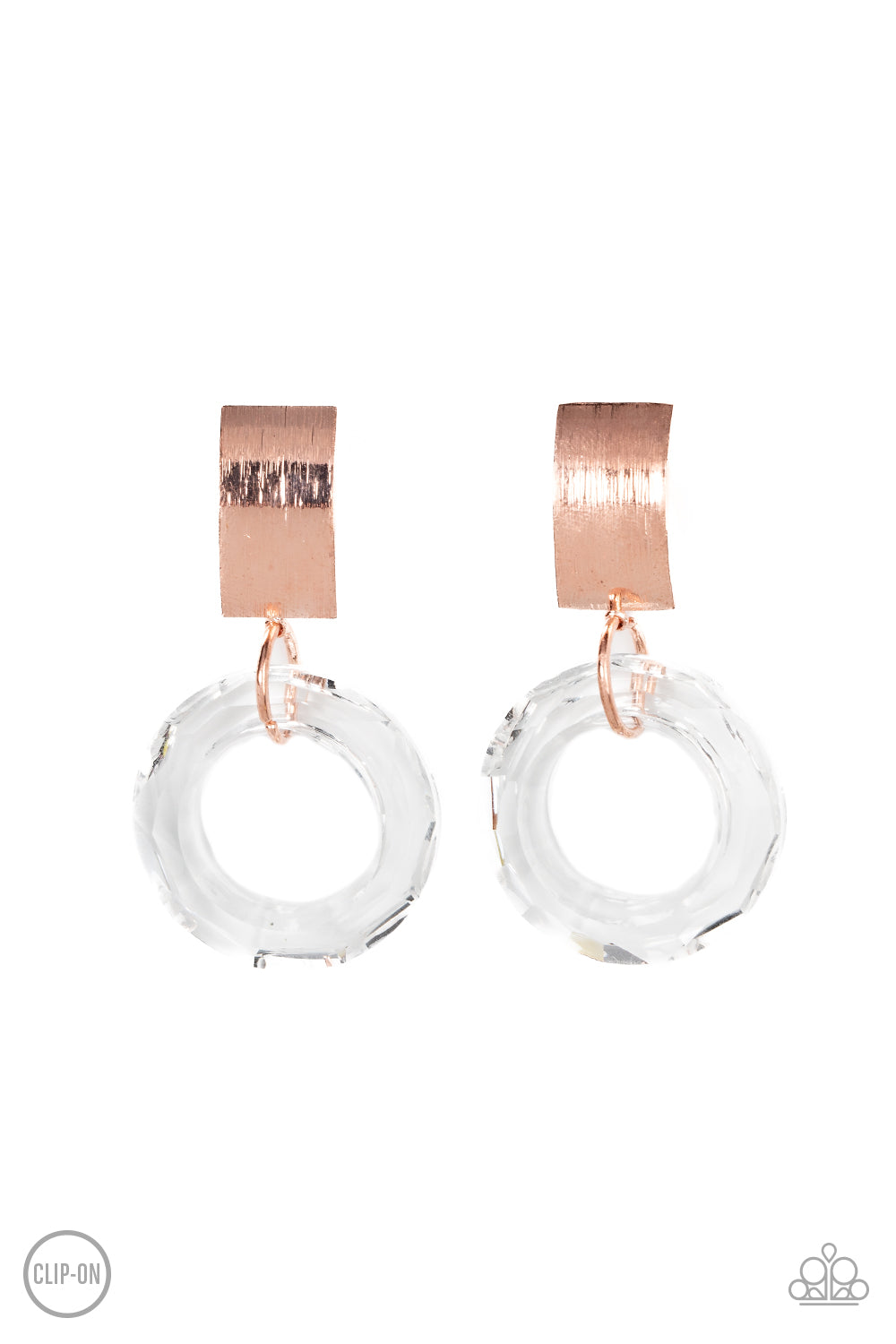Clear Out! - Copper Clip-On Earrings