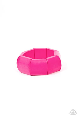 Coconut Cove - Pink Stretchy Bracelet