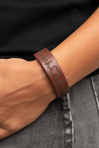 Haute Heartbeat - Brown Snap Bracelet