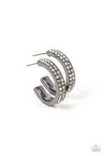 Load image into Gallery viewer, Small Town Twinkle - Black Hoop Earrings
