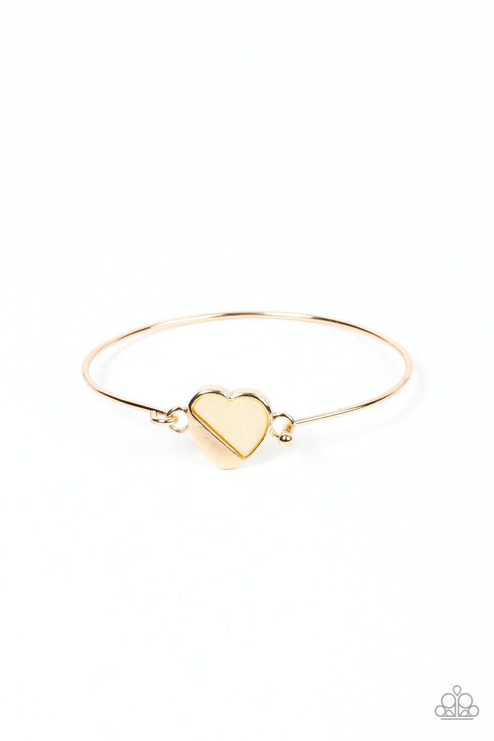 Hidden Intentions - Gold Hinged Bracelet