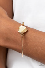 Load image into Gallery viewer, Hidden Intentions - Gold Hinged Bracelet