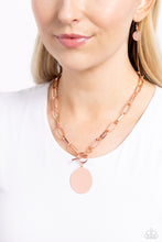 Load image into Gallery viewer, Tag Out - Copper Necklace