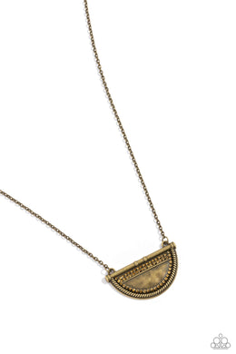 Raise Your Banner - Brass Necklace