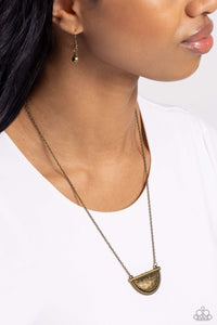Raise Your Banner - Brass Necklace