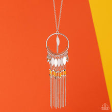 Load image into Gallery viewer, Dancing Dreamcatcher - Orange Necklace