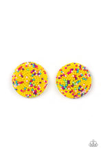 Load image into Gallery viewer, Kaleidoscope Sky - Yellow Post Earrings