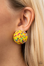 Load image into Gallery viewer, Kaleidoscope Sky - Yellow Post Earrings