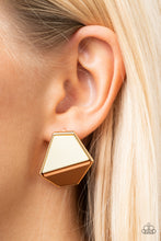 Load image into Gallery viewer, Generically Geometric - Brown Post Earrings