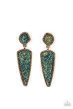 Load image into Gallery viewer, Druzy Desire - Brass Post Earrings