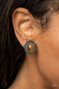 Garden Gazebo - Brown Earrings