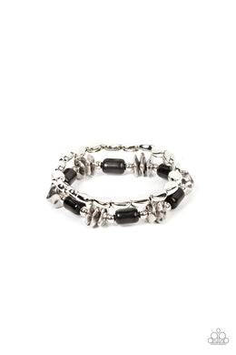 Canyon Cavern - Black Stretchy Bracelets