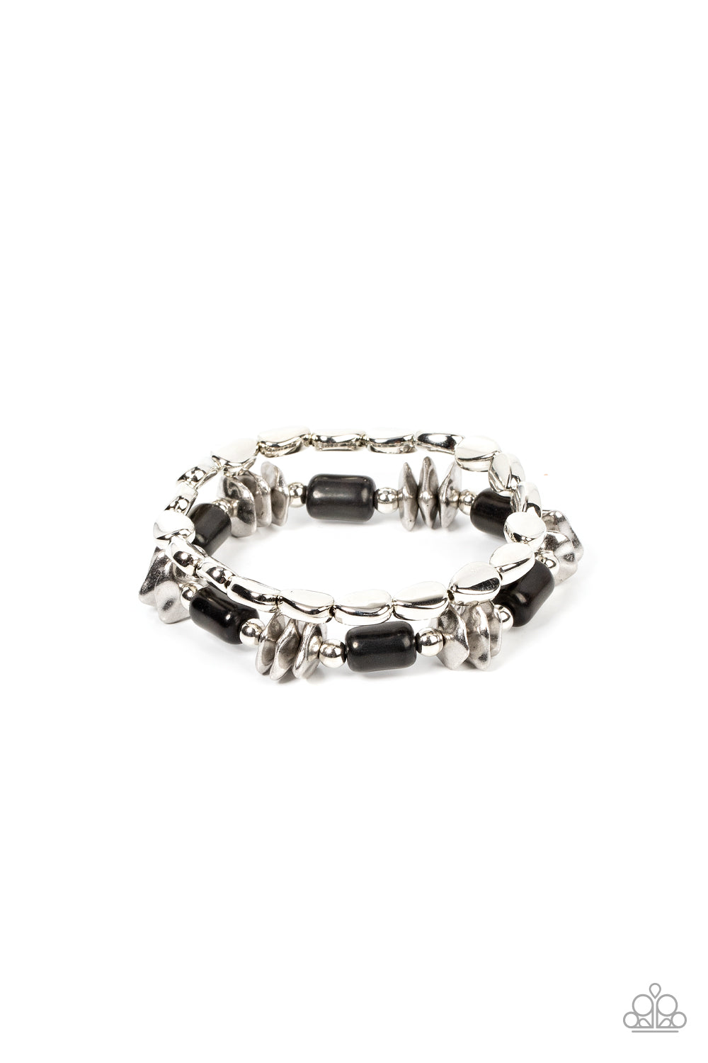 Canyon Cavern - Black Stretchy Bracelets