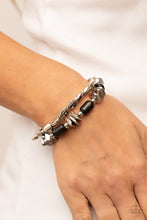 Load image into Gallery viewer, Canyon Cavern - Black Stretchy Bracelets