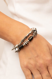 Canyon Cavern - Black Stretchy Bracelets