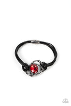 Load image into Gallery viewer, Keep Your Distance - Red (Gunmetal) Bracelet