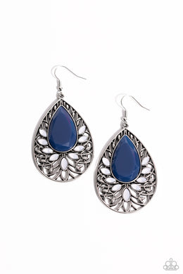 Floral Fairytale - Blue Earrings
