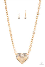 Load image into Gallery viewer, Heartbreakingly Blingy - Gold Necklace