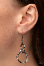 Load image into Gallery viewer, SELFIE-Made Woman - Black Gunmetal Earrings