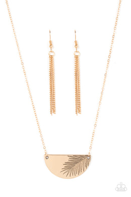 Cool, PALM, and Collected - Gold Necklace