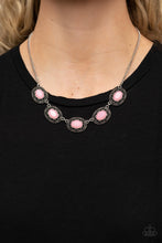 Load image into Gallery viewer, Sunshiny Shimmer - Pink Necklace