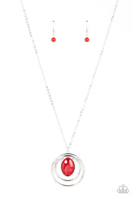 Epicenter of Elegance - Red Necklace