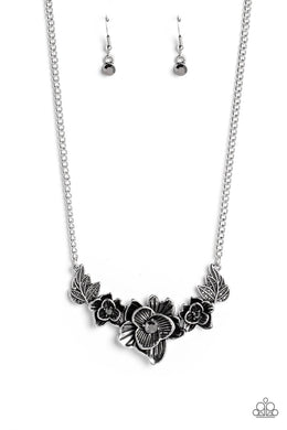 Botanical Breeze - Silver Necklace